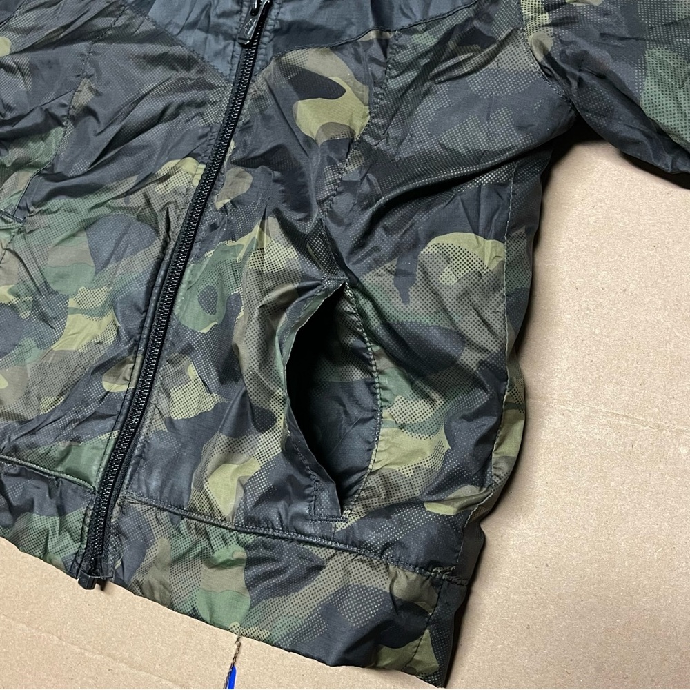 Nike Boys Kids Puffer Coat Full Zip Hooded Jacket Size 4T Camouflage & Orange - Picture 8 of 11